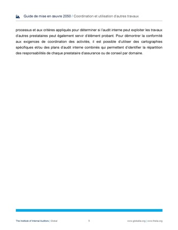 GM 2050 - Coordination et utilisation d’autres travaux page 5