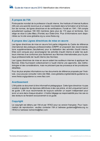 GM 2310 - Identification des informations page 5