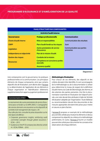 Programme d'assurance et d'amélioration de la qualité page 18