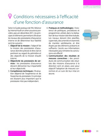 Les relations de l'Audit Interne avec les autres fonctions d'assurance - IIA Spain page 12