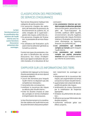 Les relations de l'Audit Interne avec les autres fonctions d'assurance - IIA Spain page 9