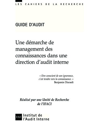 Une démarche de management des connaissances dans une direction d'audit interne page 2