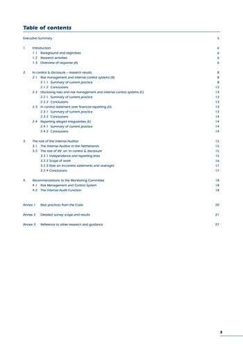 Dispositifs de contrôle et de communication externe : point de vue de l’auditeur interne / IIA Netherlands page 3