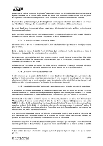 Rapport final sur le comité d'audit / AMF page 18