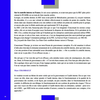 Club de l’IFACI – Invité Bertrand Collomb page 18