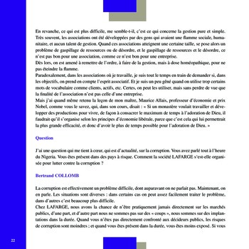 Club de l’IFACI – Invité Bertrand Collomb page 22