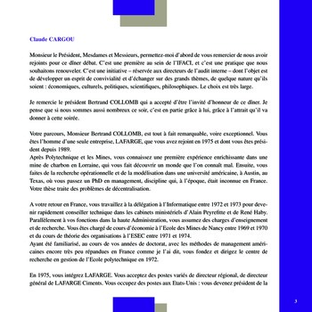 Club de l’IFACI – Invité Bertrand Collomb page 3