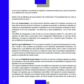 Club de l’IFACI – Invité Bertrand Collomb page 6