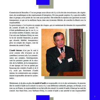Club de l’IFACI – Invité Bertrand Collomb page 7