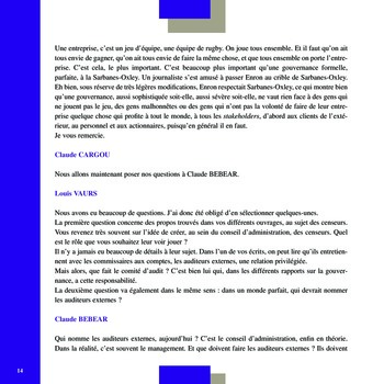 Club de l’IFACI – Invité Claude Bébéar page 14
