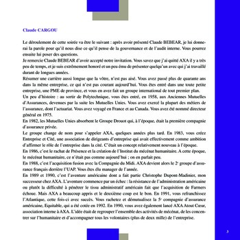 Club de l’IFACI – Invité Claude Bébéar page 3