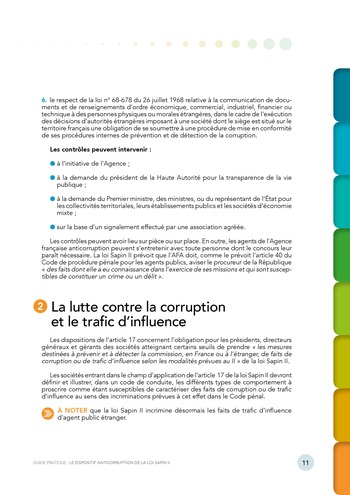 Guide pratique - Le dispositif anticorruption de la loi Sapin II / MEDEF page 11