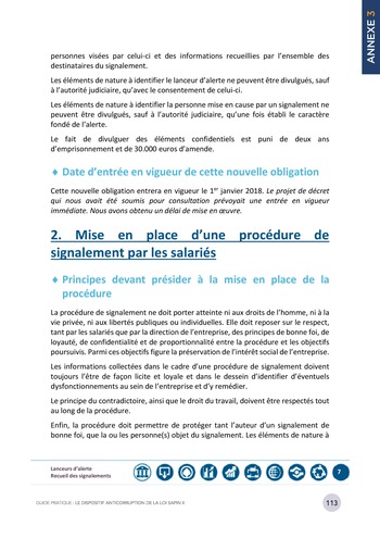 Guide pratique - Le dispositif anticorruption de la loi Sapin II / MEDEF page 113
