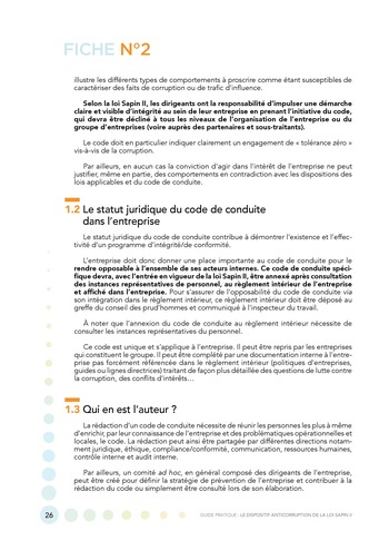 Guide pratique - Le dispositif anticorruption de la loi Sapin II / MEDEF page 26