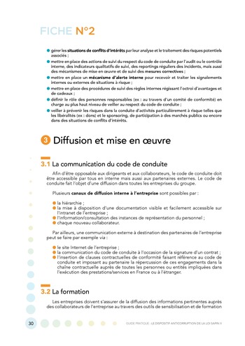 Guide pratique - Le dispositif anticorruption de la loi Sapin II / MEDEF page 30
