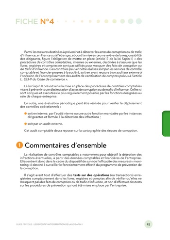 Guide pratique - Le dispositif anticorruption de la loi Sapin II / MEDEF page 45