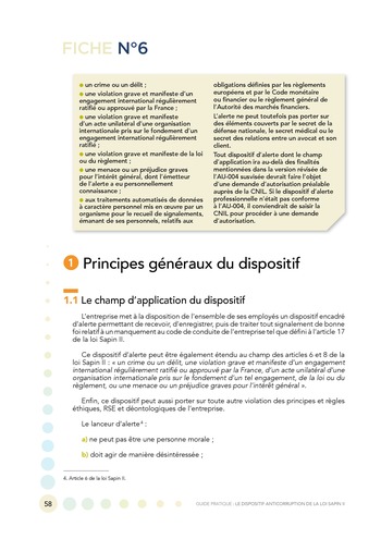 Guide pratique - Le dispositif anticorruption de la loi Sapin II / MEDEF page 58