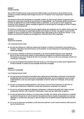 Guide pratique - Le dispositif anticorruption de la loi Sapin II / MEDEF page 99