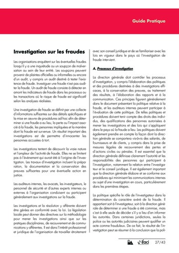 L'audit interne et la fraude page 27