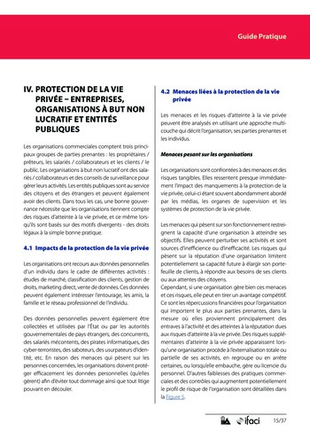 L'audit des risques d'atteinte à la vie privée (2e édition) page 15