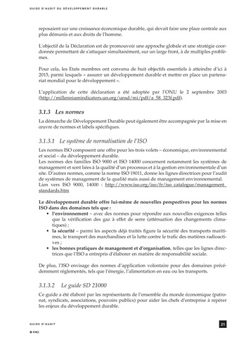 Guide d'audit du développement durable page 21