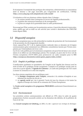 Guide d'audit du développement durable page 23