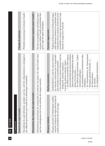 Guide d'audit du développement durable page 34