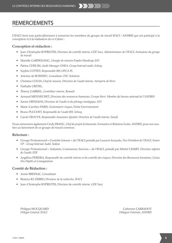 Le contrôle interne des Ressources Humaines / IFACI, ANDRH page 3