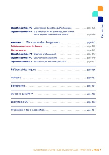 Guide d'évaluation d'un système SAP pour l'audit interne / AFAI, IFACI, USF page 8