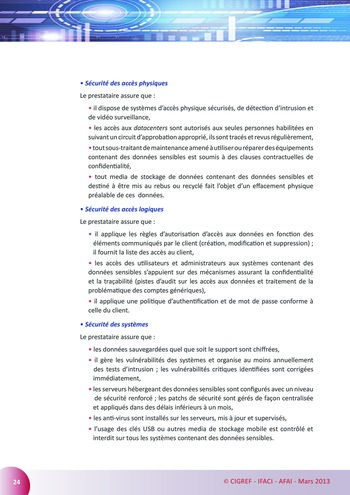 Cloud computing et protection des données / AFAI, IFACI, CIGREF page 24