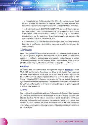 Cloud computing et protection des données / AFAI, IFACI, CIGREF page 28