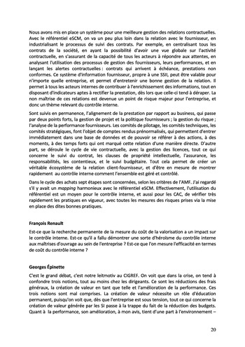 Le contrôle interne du système d'information des organisations - Actes / IFACI, CIGREF page 20