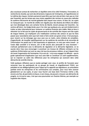 Le contrôle interne du système d'information des organisations - Actes / IFACI, CIGREF page 36