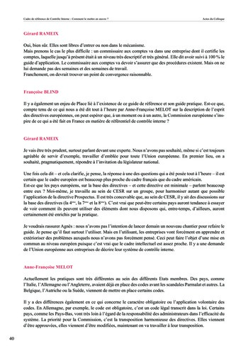 Cadre de référence de contrôle interne - Actes page 40