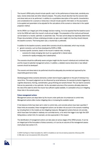 L’audit interne et l’ORSA (Own Risk and Solvency Assessment) - Guide pratique / IIA Netherlands page 14
