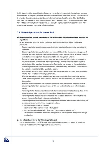 L’audit interne et l’ORSA (Own Risk and Solvency Assessment) - Guide pratique / IIA Netherlands page 15
