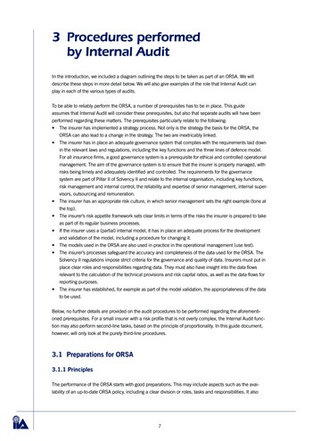 L’audit interne et l’ORSA (Own Risk and Solvency Assessment) - Guide pratique / IIA Netherlands page 7