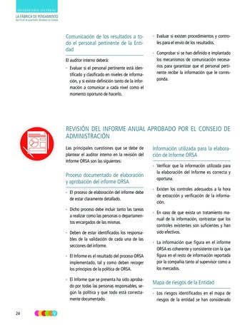 La fonction d’audit interne et le processus ORSA (Own Risk and Solvency Assessment) - Guide d’audit / IIA Spain page 24
