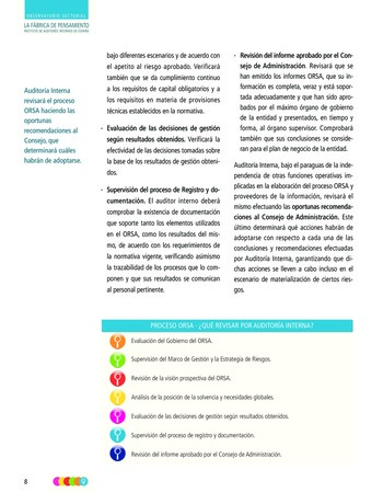 La fonction d’audit interne et le processus ORSA (Own Risk and Solvency Assessment) - Guide d’audit / IIA Spain page 8