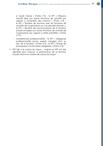 KPI de l’audit : Mesurer les indicateurs clés de performance d’une fonction d’audit interne / IIA Italy page 37