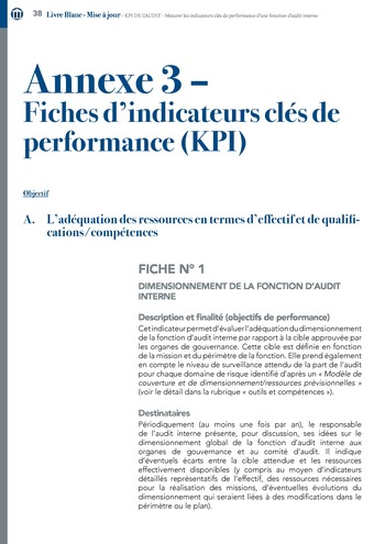 KPI de l’audit : Mesurer les indicateurs clés de performance d’une fonction d’audit interne / IIA Italy page 38