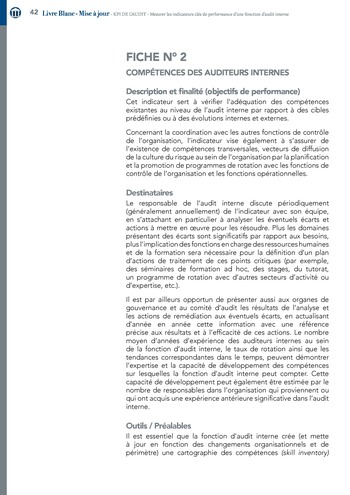 KPI de l’audit : Mesurer les indicateurs clés de performance d’une fonction d’audit interne / IIA Italy page 42