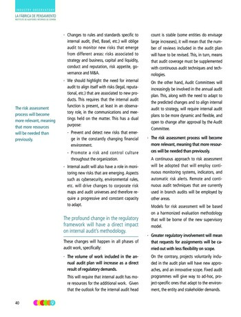 Enjeux et attentes concernant l’audit interne dans les banques et les établissements de crédit / IIA Spain page 39