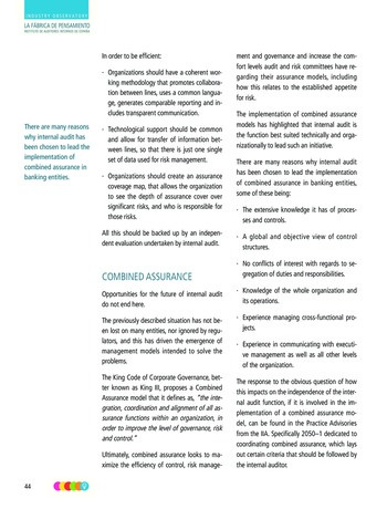 Enjeux et attentes concernant l’audit interne dans les banques et les établissements de crédit / IIA Spain page 43