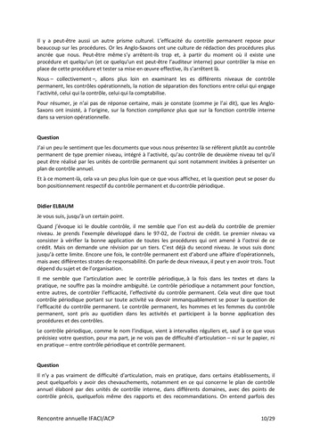 Réunion annuelle ACP/IFACI 2010 - Actes page 11