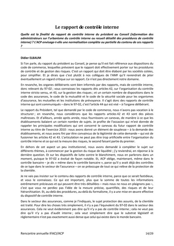 Réunion annuelle ACP/IFACI 2010 - Actes page 15