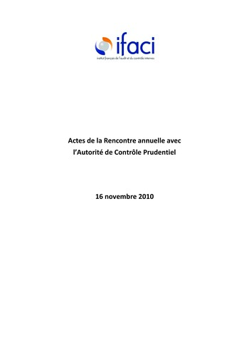 Réunion annuelle ACP/IFACI 2010 - Actes page 2