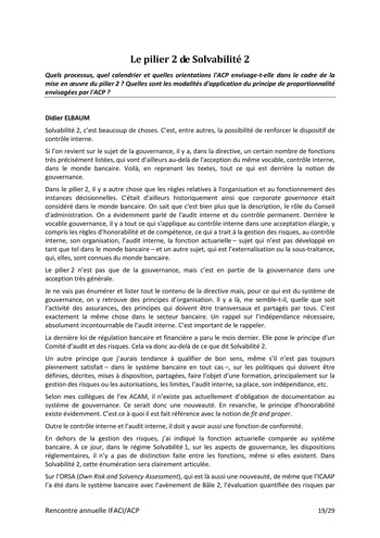 Réunion annuelle ACP/IFACI 2010 - Actes page 20
