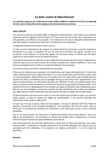 Réunion annuelle ACP/IFACI 2010 - Actes page 24