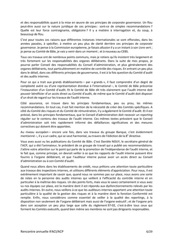 Réunion annuelle ACP/IFACI 2010 - Actes page 7